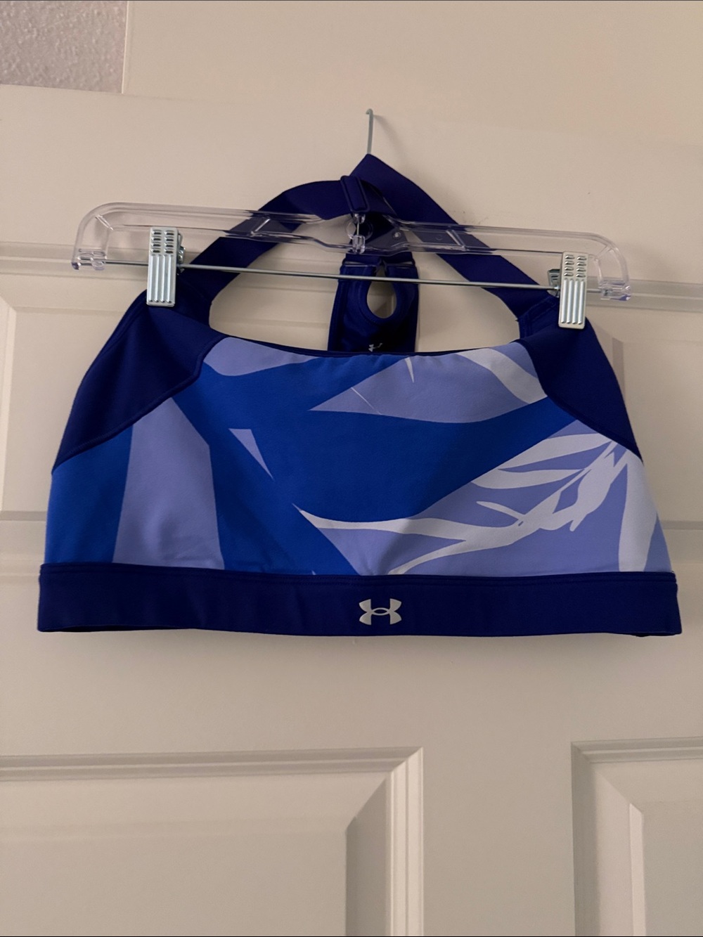 Under Armour Womens Blue Print Sports Bra